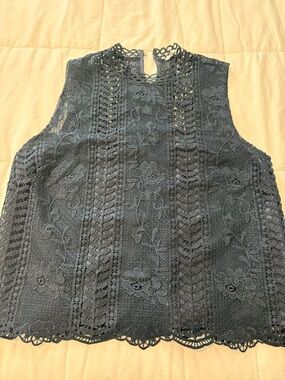 BB Dakota Sleeveless Lace Camisole in Dark Teal
